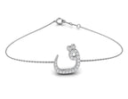 18K Arabic Alphabet Diamond Bracelet — TOP