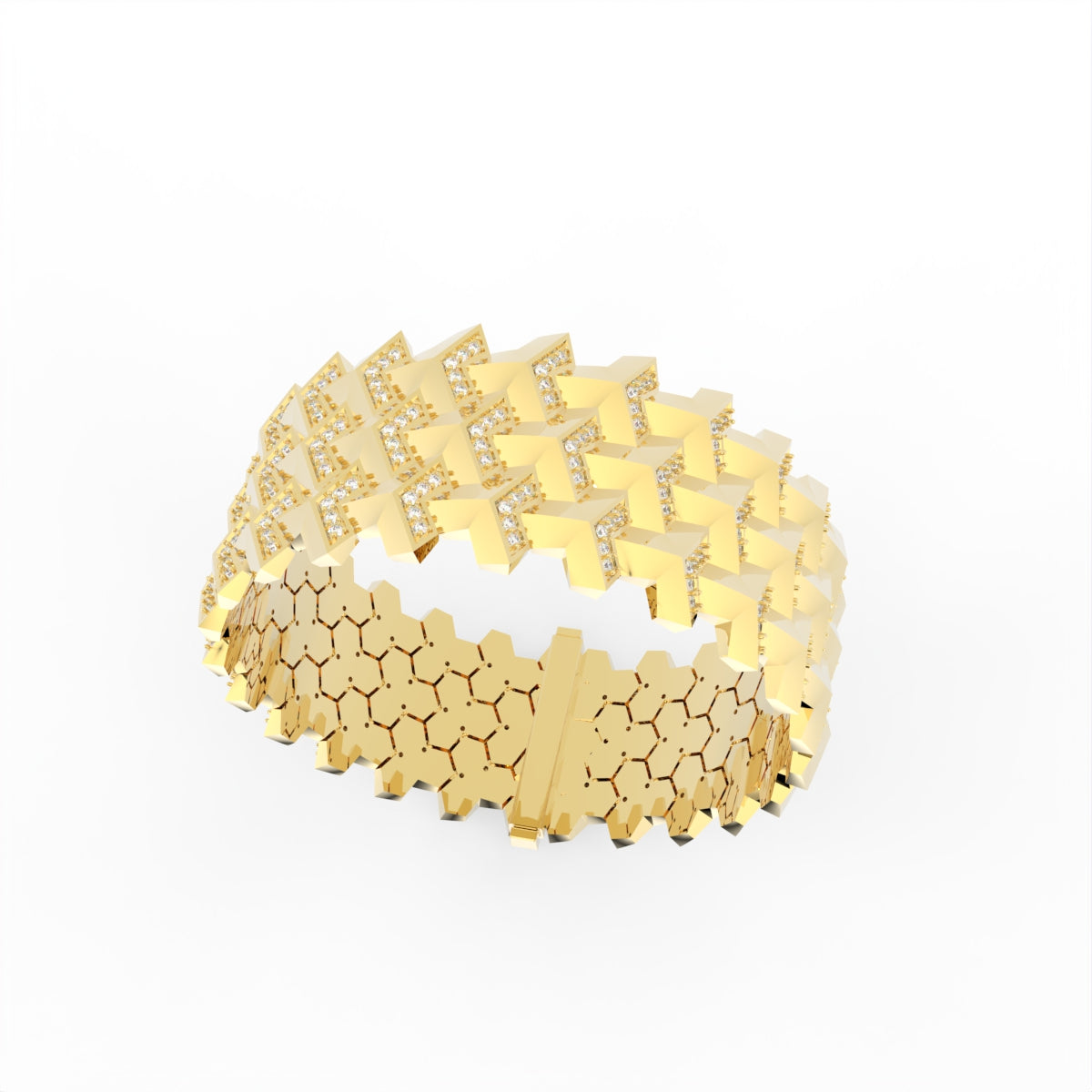 Sterling Silver Diamond Bracelet — IMAGE URL
