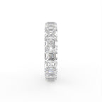 vimg:FJ4097|vimg:FJ4067|18K White Gold Asscher Eternity Diamond Ring — SIDE
