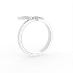 18K Butterfly Diamond Ring — 3D VIEW