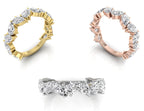 18K Eternity Pear Diamond Ring — 3 COLOR