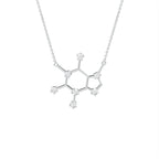vimg:FJ3339|vimg:FJ3305|vimg:FJ3356|14K White Gold Molecule Round Diamond Pendant — 3D VIEW