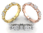18K Bespoke Round Diamond Ring — 3 COLOR