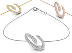 18K Alphabet Diamond Bracelet — 3 COLOR