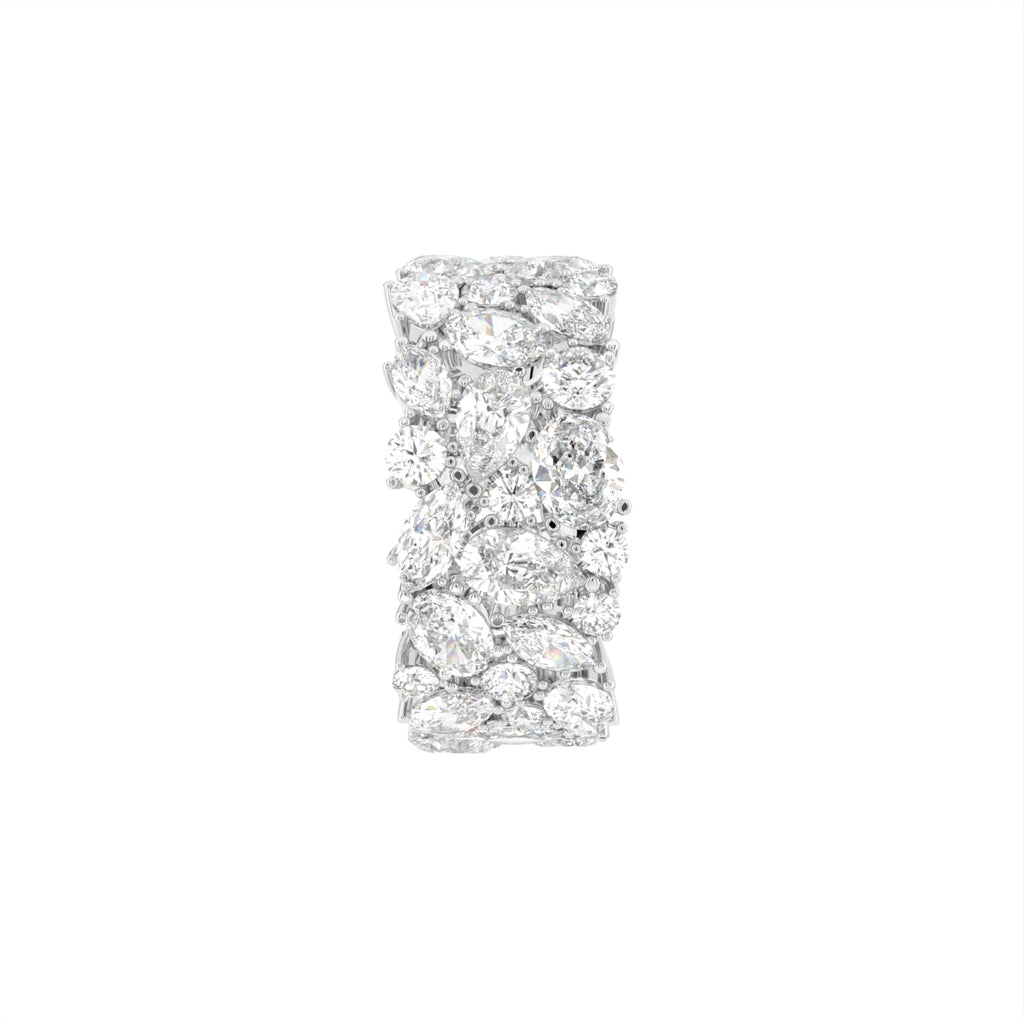 18K Eternity Round Diamond Ring — SIDE