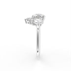18K Solitaire Marquise Diamond Engagement Ring — SIDE
