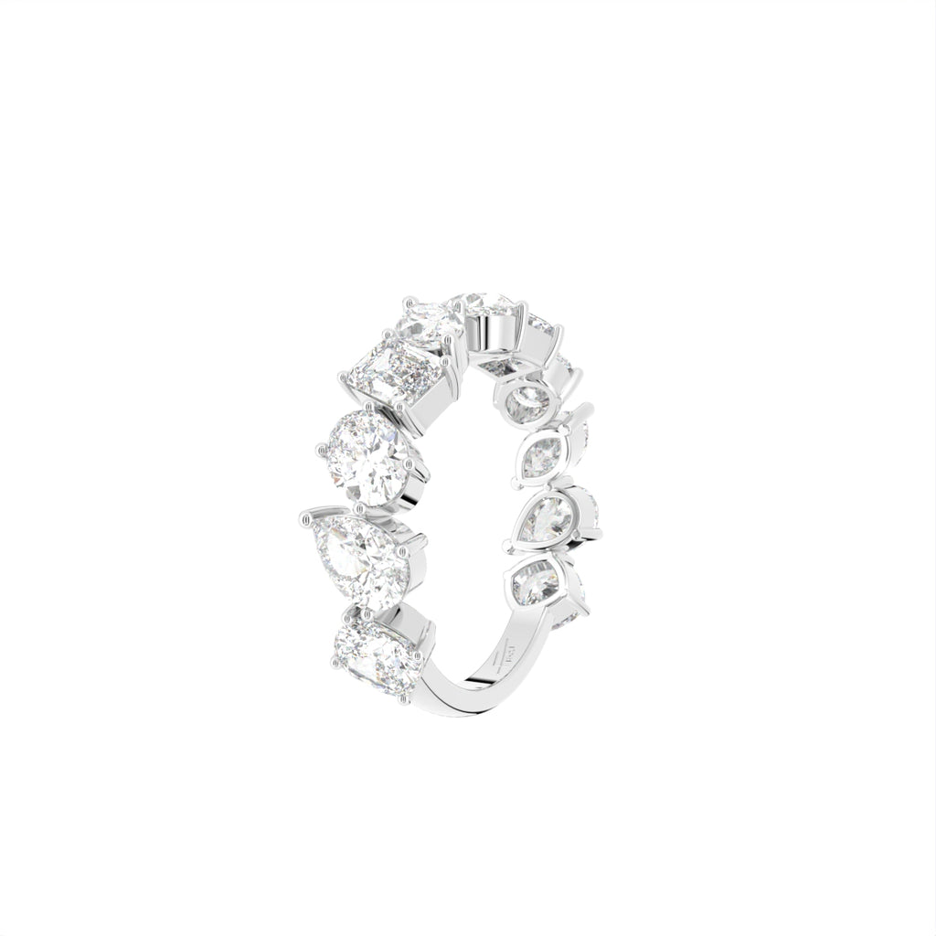 18K Eternity Multi-Shape Diamond Ring — 3D VIEW