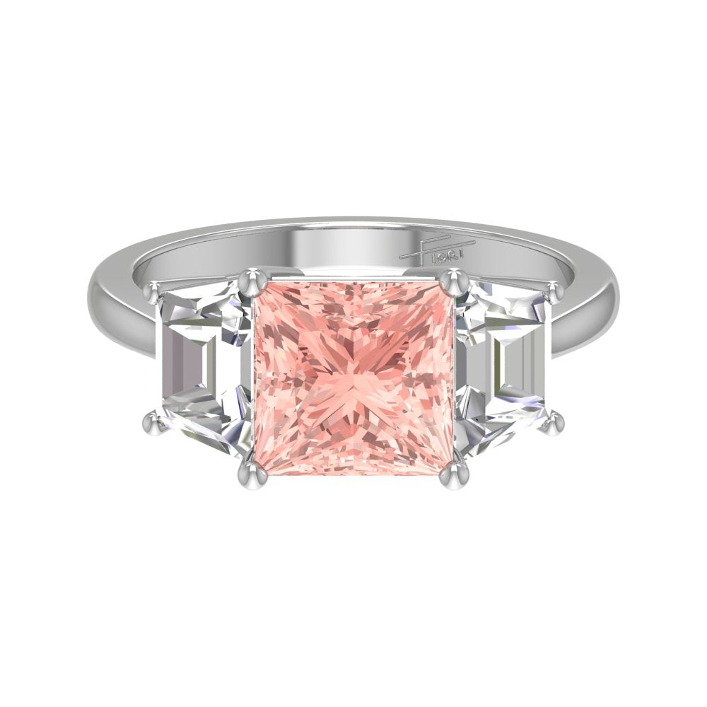 vimg:FJ2411|18K Trilogy Princess Diamond Ring — TOP