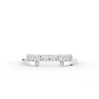 18K Rose Gold Round Diamond Eternity Ring — TOP