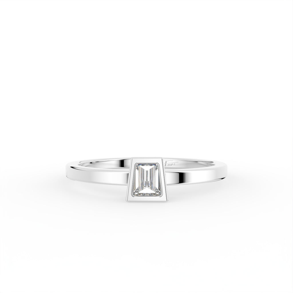 vimg:FJ2828|vimg:FJ2837|18K Solitaire Baguette Diamond Promise Ring — TOP