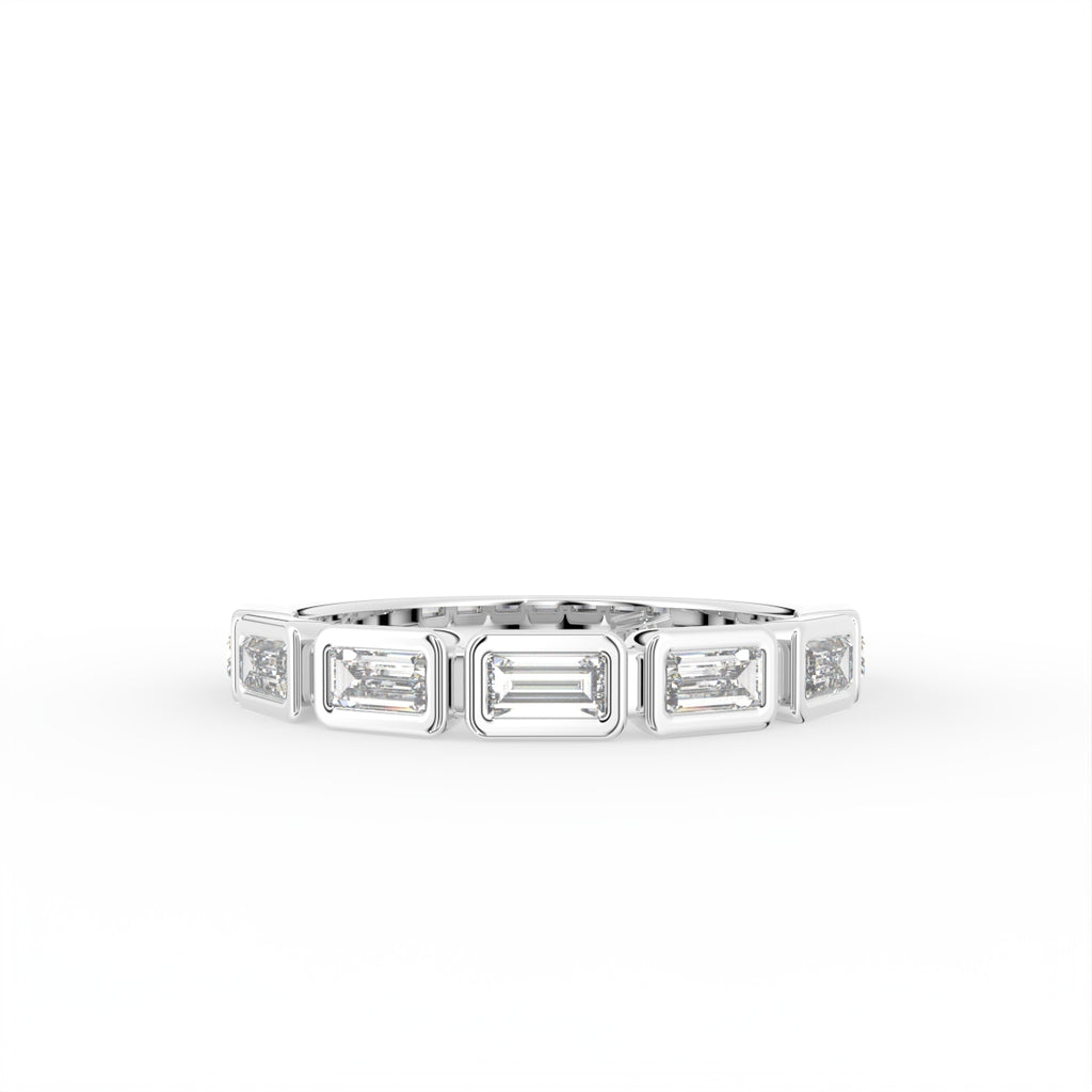 vimg:FJ2823|vimg:FJ2824|18K Baguette Eternity Diamond Ring — TOP