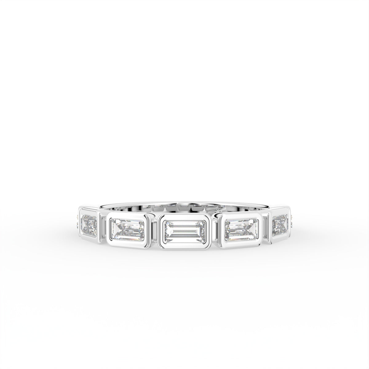 vimg:FJ2823|vimg:FJ2824|18K Baguette Eternity Diamond Ring — TOP