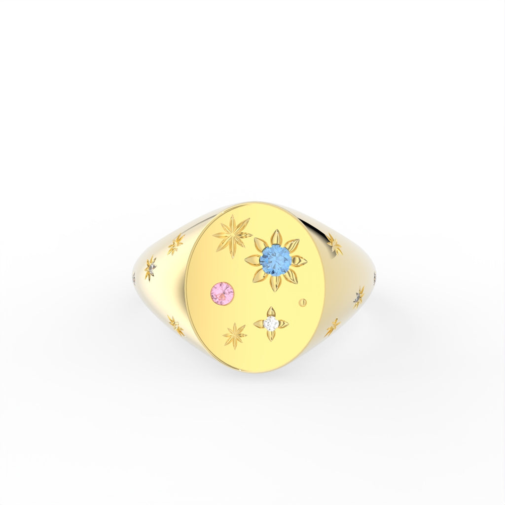 Sterling Silver Diamond Ring — TOP