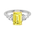 vimg:Z00247|18K Trilogy Emerald Diamond Ring — TOP