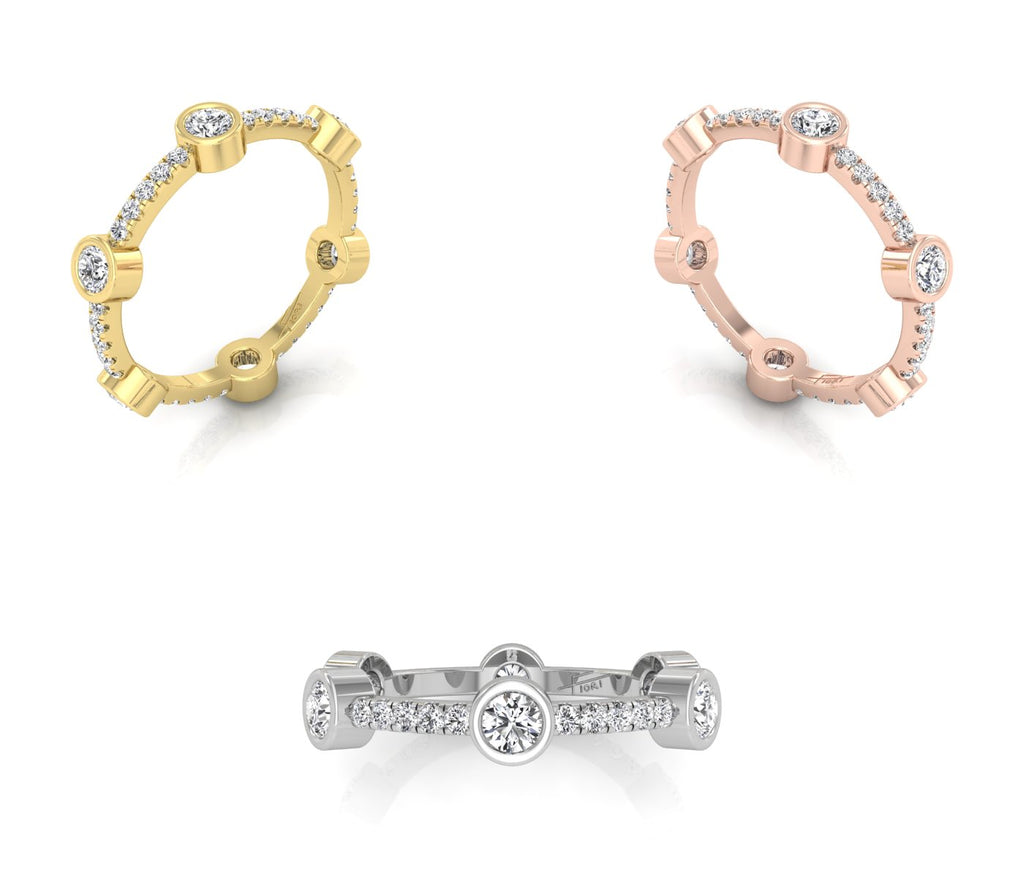 vimg:FJ3003|vimg:FJ3004|vimg:FJ3063|18K Round Diamond Eternity Ring — 3 COLOR