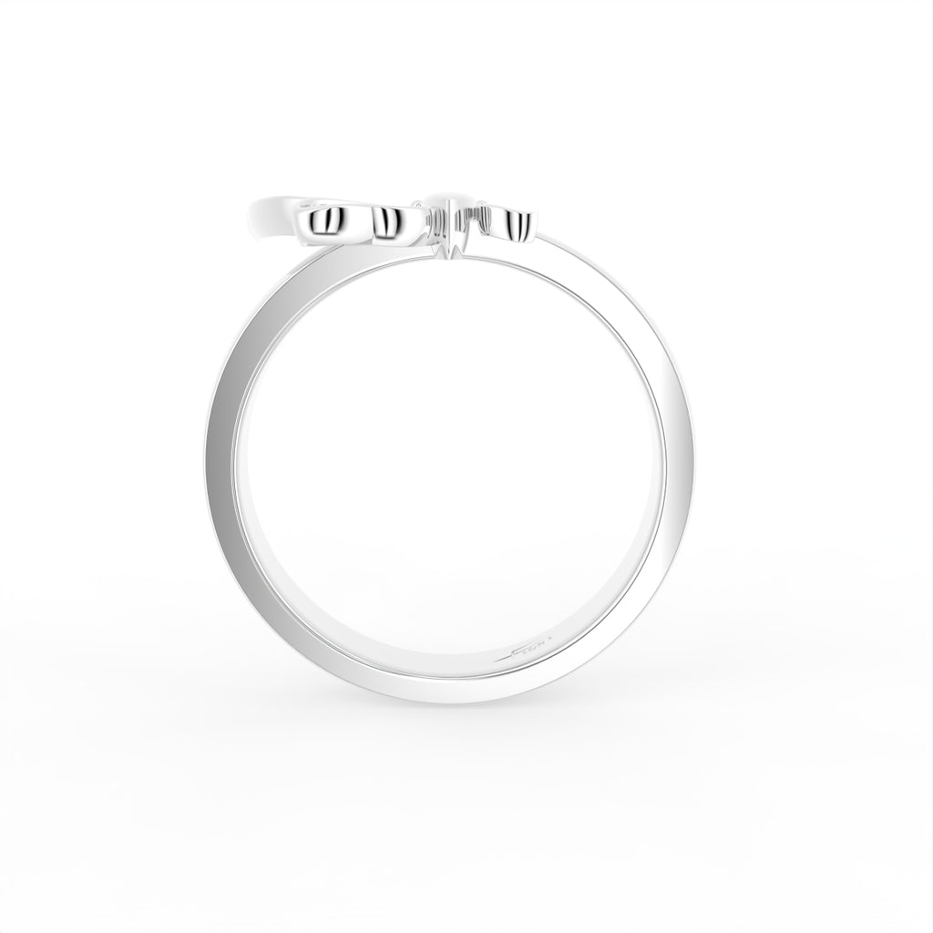 18K Butterfly Diamond Ring — FRONT