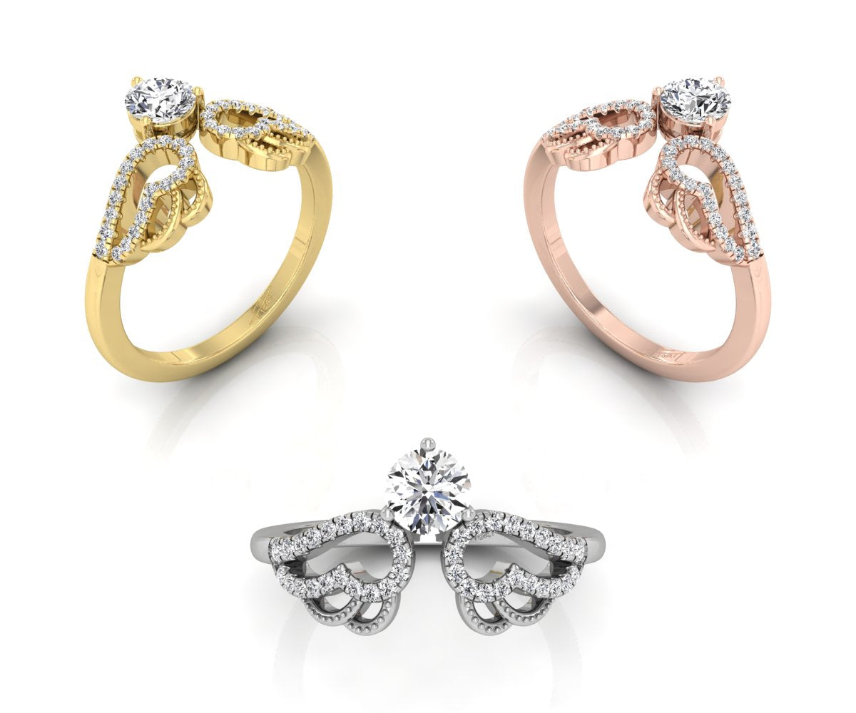 vimg:FJ3069|vimg:FJ3071|18K White Gold Round Diamond Promise Ring — 3 COLOR