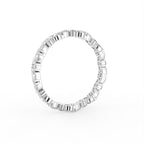 18K Full Eternity Round Diamond Ring — 3D VIEW