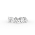 18K Pear Cluster Diamond Ring — TOP