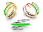 18K Bespoke Diamond Ring — 3 COLOR