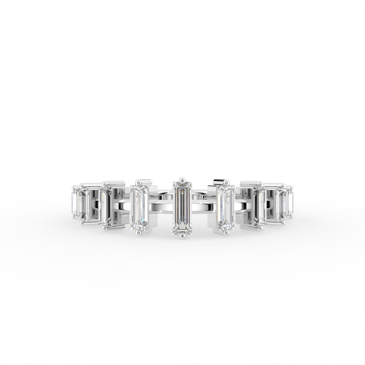 vimg:FJ2994|vimg:FJ3006|18K Baguette Diamond Eternity Ring — TOP