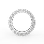 vimg:FJ3843|vimg:FJ3846|vimg:FJ3845|vimg:FJ3844|vimg:FJ3851|vimg:FJ3852|vimg:FJ3847|14K White Gold Radiant Diamond Eternity Ring — FRONT