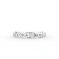 18K Bezel Round Diamond Ring — TOP