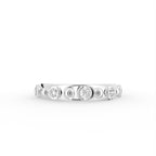 18K Bezel Round Diamond Ring — TOP