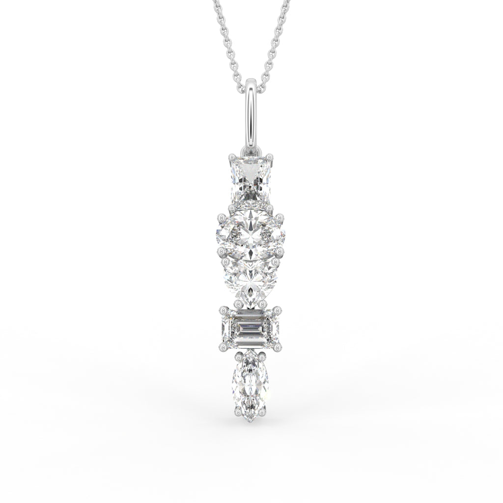 vimg:FJ5954|vimg:FJ5979|18K Oval Diamond Pendant — FRONT