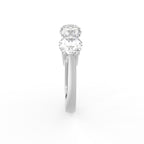 18K Eternity Round Diamond Ring — SIDE