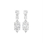 18K Three-Tier Diamond Drop Earrings — TOP