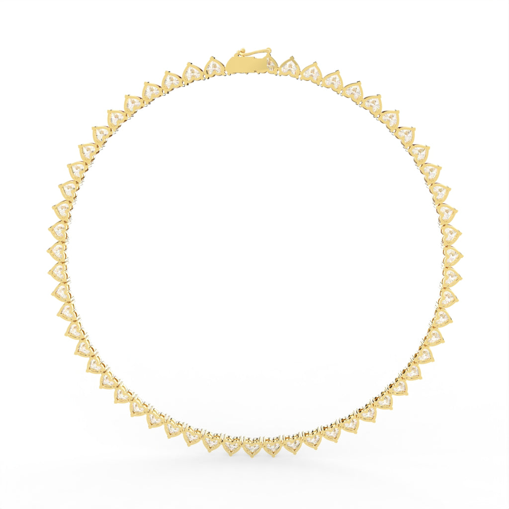 Sterling Silver Diamond Necklace — FRONT/BACK