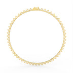 Sterling Silver Diamond Necklace — FRONT/BACK