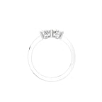 18K Bespoke Heart Diamond Ring — SIDE