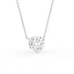 vimg:FJ6933|vimg:FJ6934|18K Yellow Gold Solitaire Round Diamond Pendant — 3D VIEW