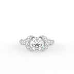 18K Bespoke Round Diamond Solitaire Ring — TOP