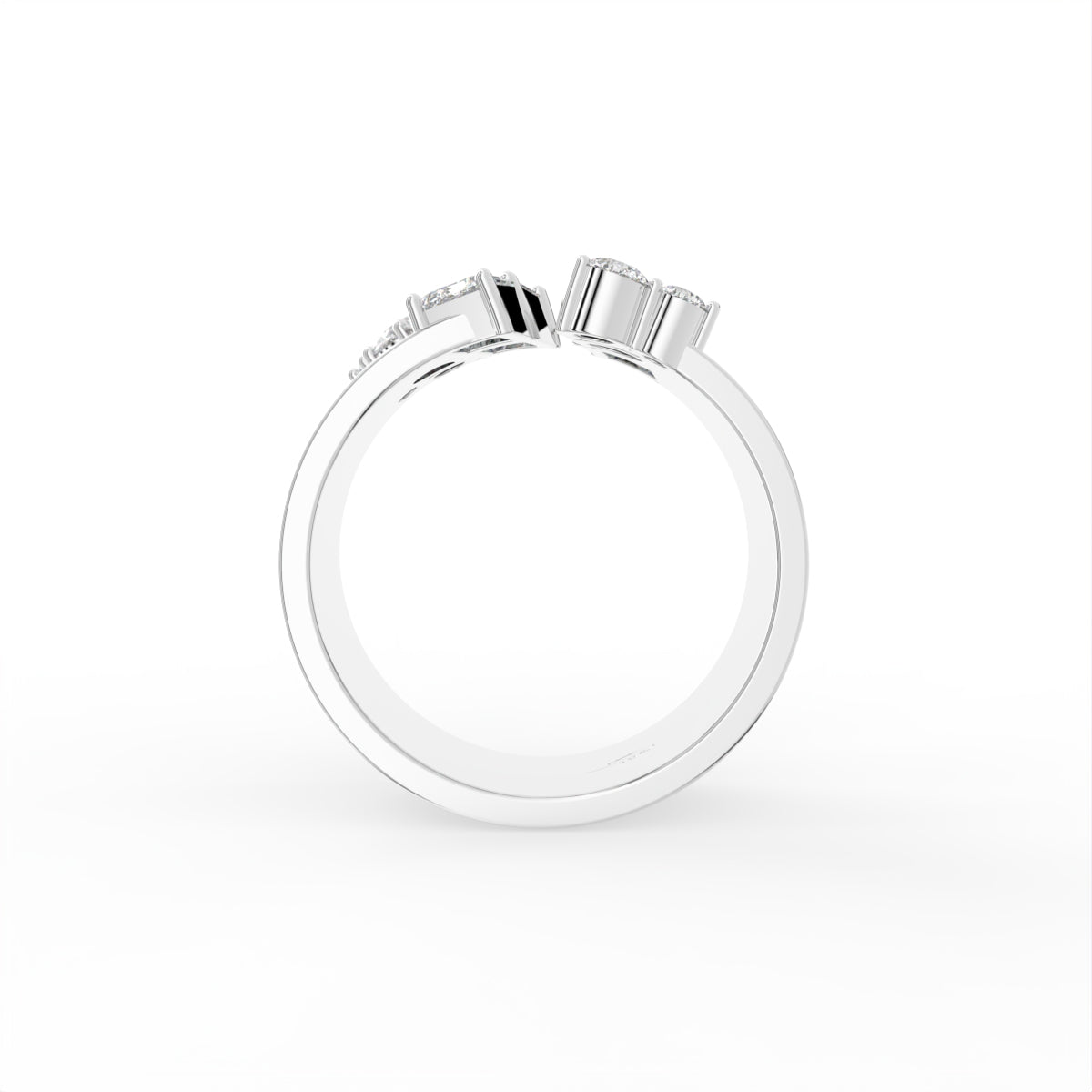 18K Bespoke Diamond Ring — FRONT
