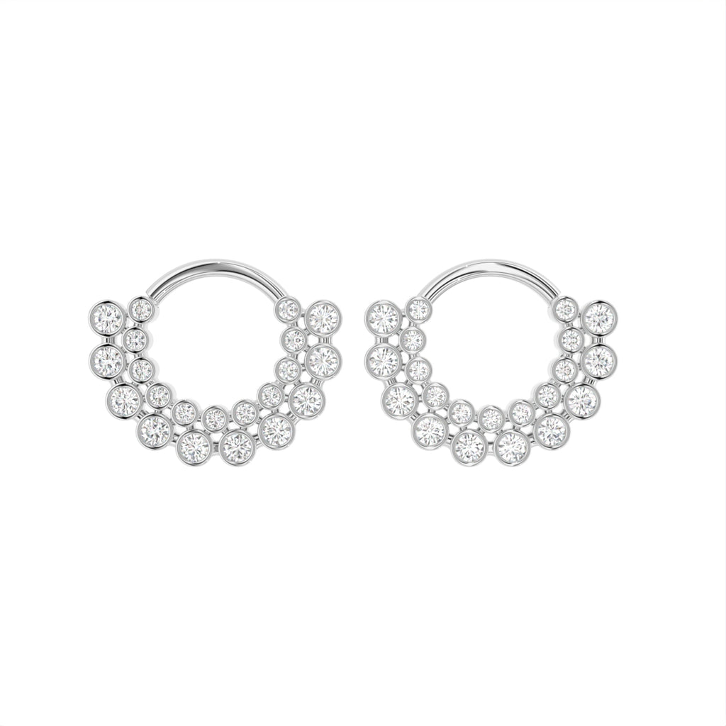 18K Bespoke Diamond Earrings — TOP