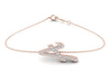 18K Alphabet Diamond Bracelet — TOP