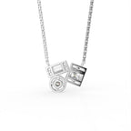18K Diamond Pendant — BACK