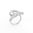 Sterling Silver Round Diamond Ring — IMAGE URL