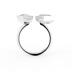 18K Bespoke Kite Bezel Diamond Ring — FRONT