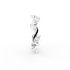 18K White Gold Marquise Diamond Band Ring — SIDE