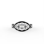 18K Bespoke Marquise Diamond Ring — TOP