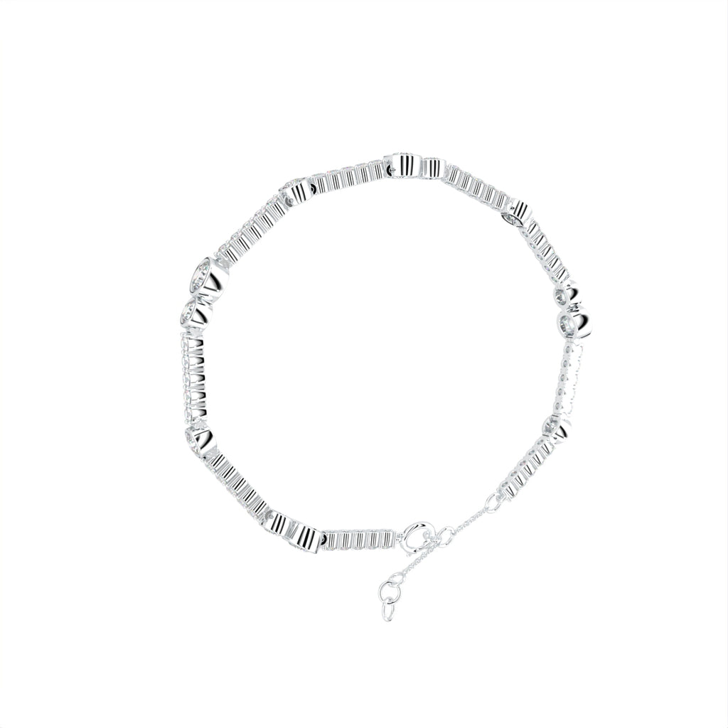 18K Bespoke Diamond Bracelet — 3D VIEW
