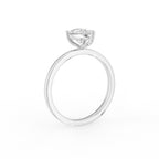 18K Solitaire Pear Diamond Engagement Ring — 3D VIEW