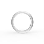 Sterling Silver Diamond Ring — FRONT/BACK