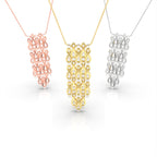 18K Chandelier Pear Diamond Pendant — 3 COLOR