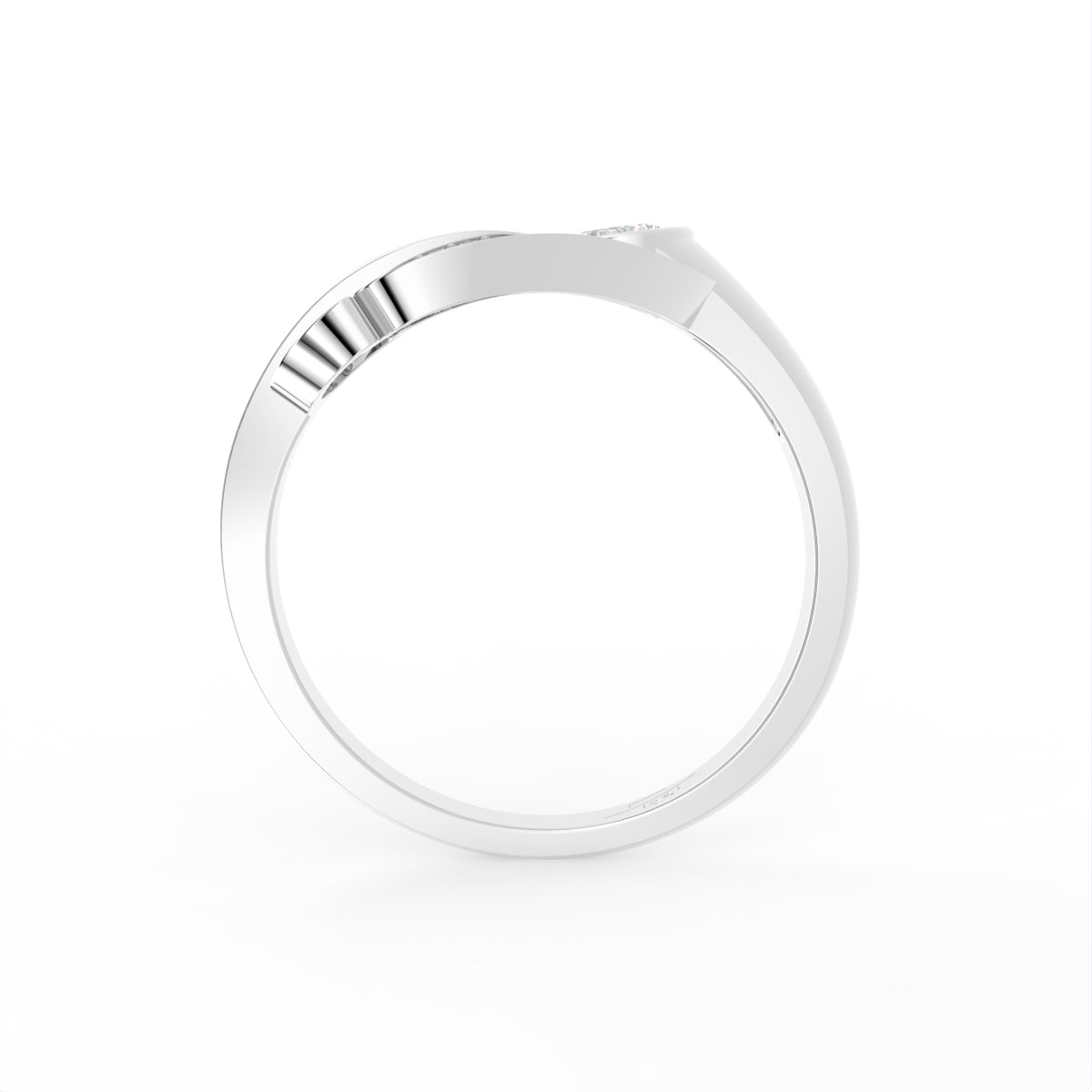 18K Bespoke Cluster Diamond Ring — FRONT