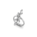 14K Floral Diamond Ring — 3D VIEW